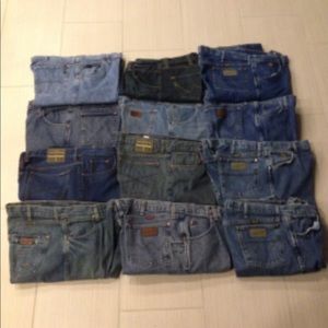 12 PAIRS OF WRANGLER/STETSON JEANS! BRAND NEW!